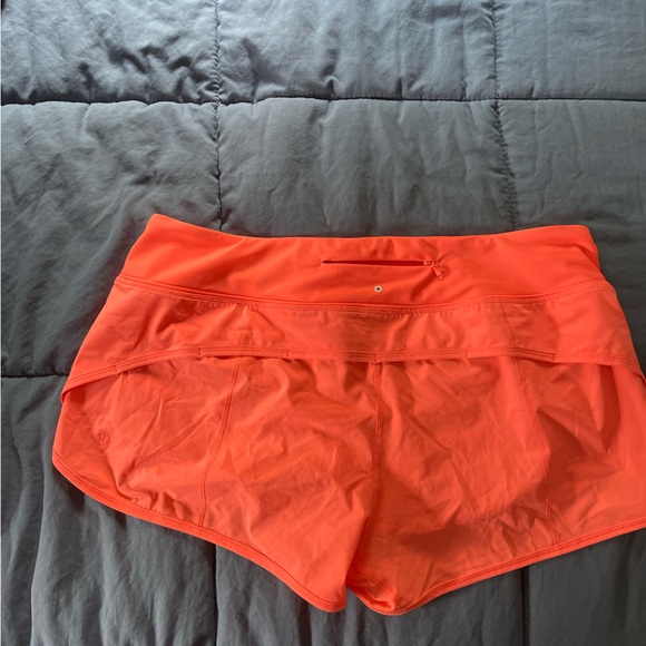 lululemon Speed Short in Hot Pink/Orange - Picture 3 of 5